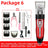USB Rechargeable Pet Hair Clipper with Ceramic Blade and 4 Combs