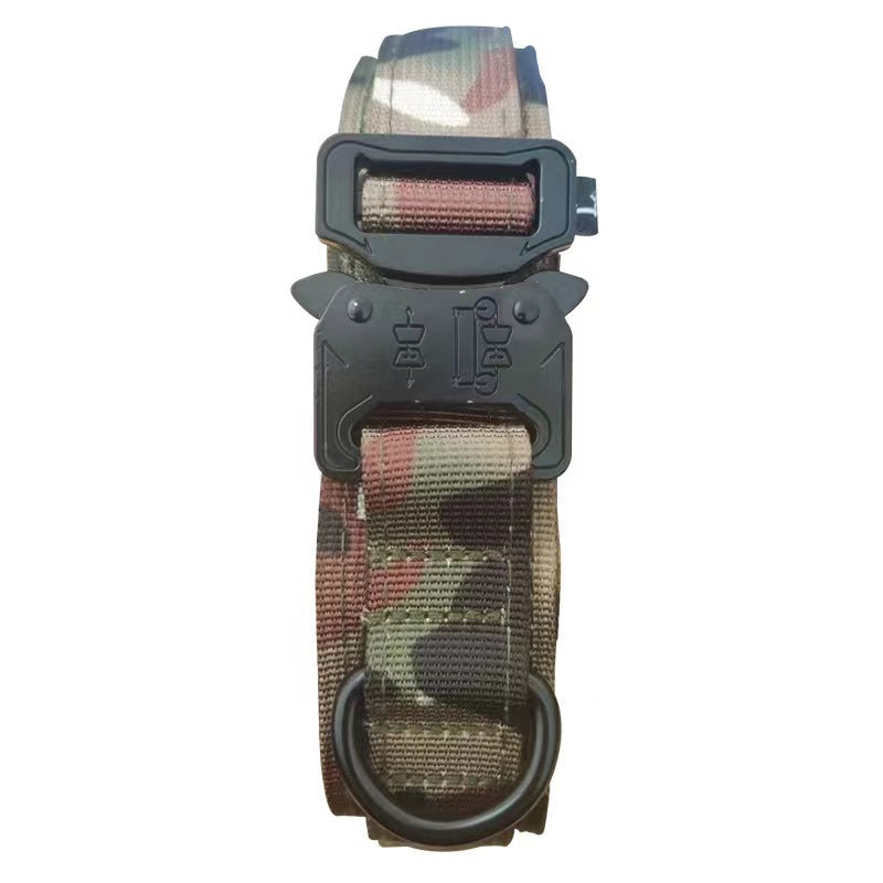 Tactical nylon dog collar with handle, main product photo