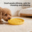 Silicone Slow Feeder Bowl with Suction Base for Cats and Dogs in Striped Design