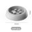Paw Print and Wave Slow Feeding Pet Bowl with Anti-Slip Base in Light Grey or Milky White