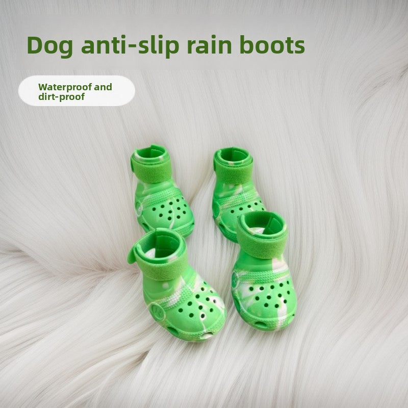 Waterproof EVA dog rain boots, available in 2 colours, sizes Medium to 2XL, image 1