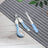 Stainless Steel Pet Nail Clippers with Wave or Curved Handle