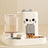 Transparent Automatic Cat Feeder Bowl with Water Dispenser in Cat Ear and Flat Top Styles