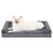 U-shaped velvet dog sofa bed with bolster, detail photo 10
