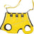 Orange hind leg support sling with handle for senior dogs, product image 2
