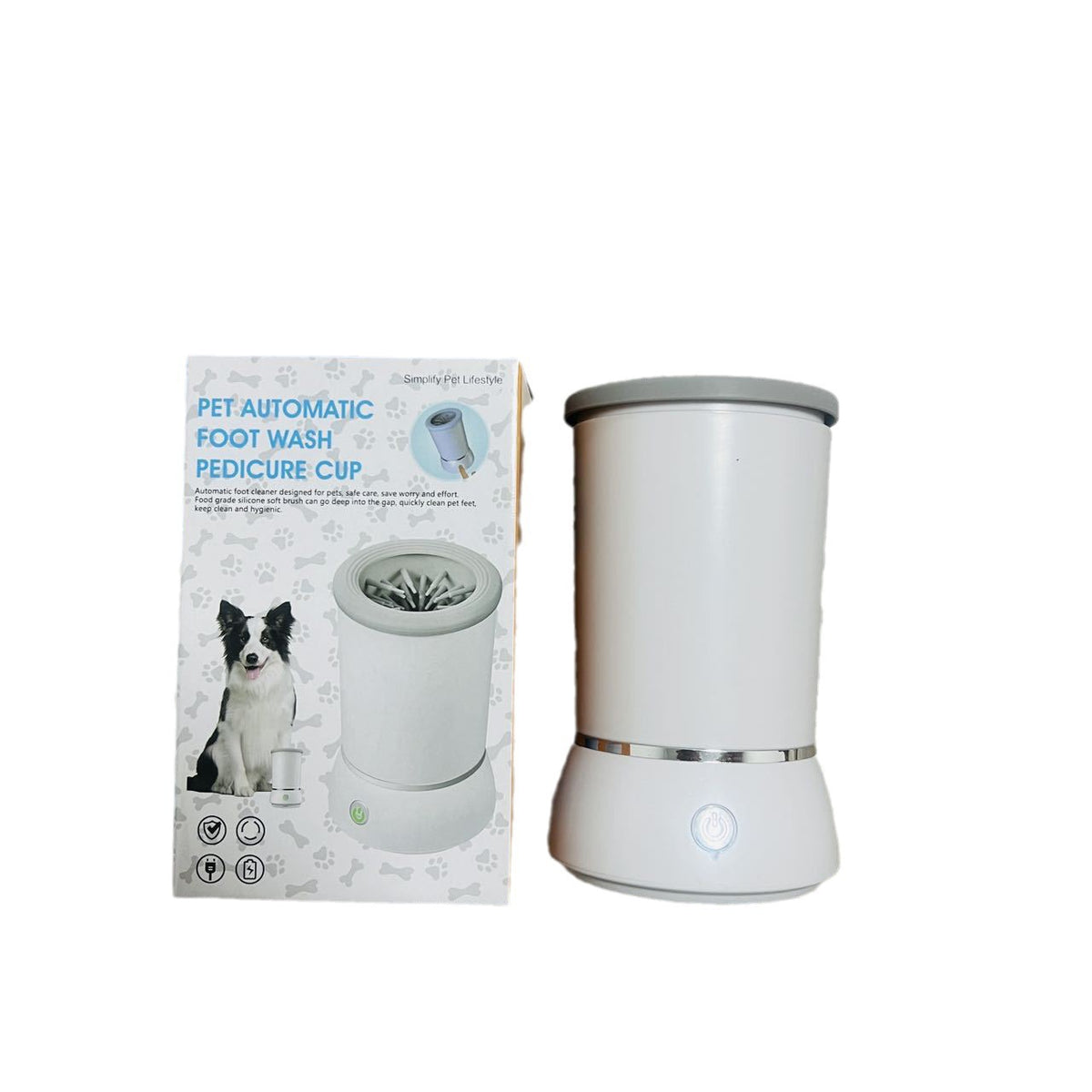 Compact Electric Paw Washer for Dogs and Cats, Portable Design