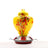 Hand-Painted Glass Hummingbird Feeder with Ant-Proof Hook, Metal Hanger and Cleaning Brush