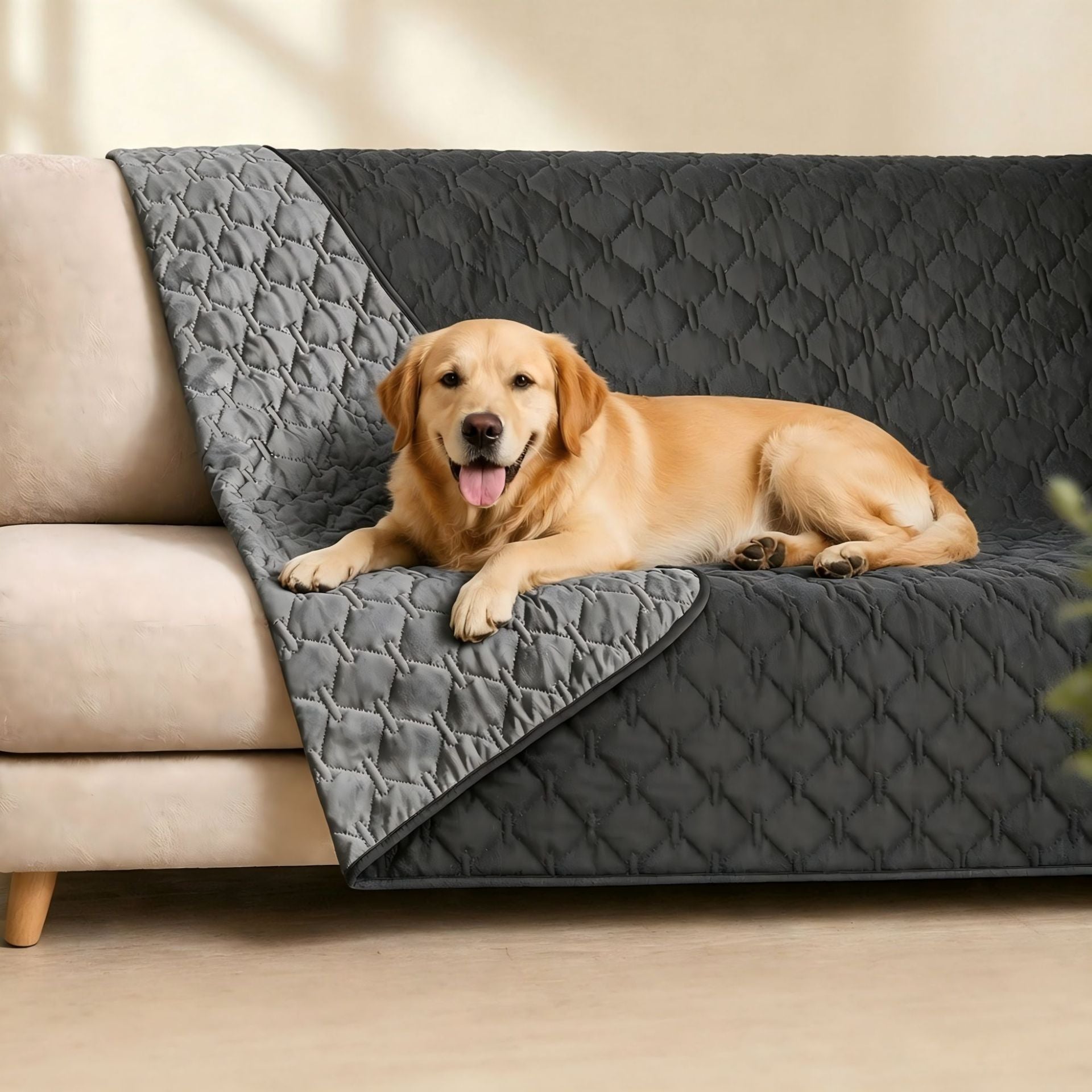 Hair-resistant furniture protector for dogs, product gallery photo