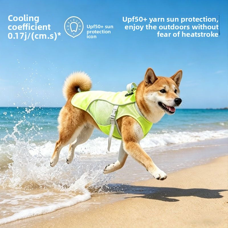 Ultra-light breathable summer dog vest in polyester, product image 2