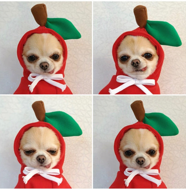 Fleece hooded pet jumpers in nine fun food and animal designs