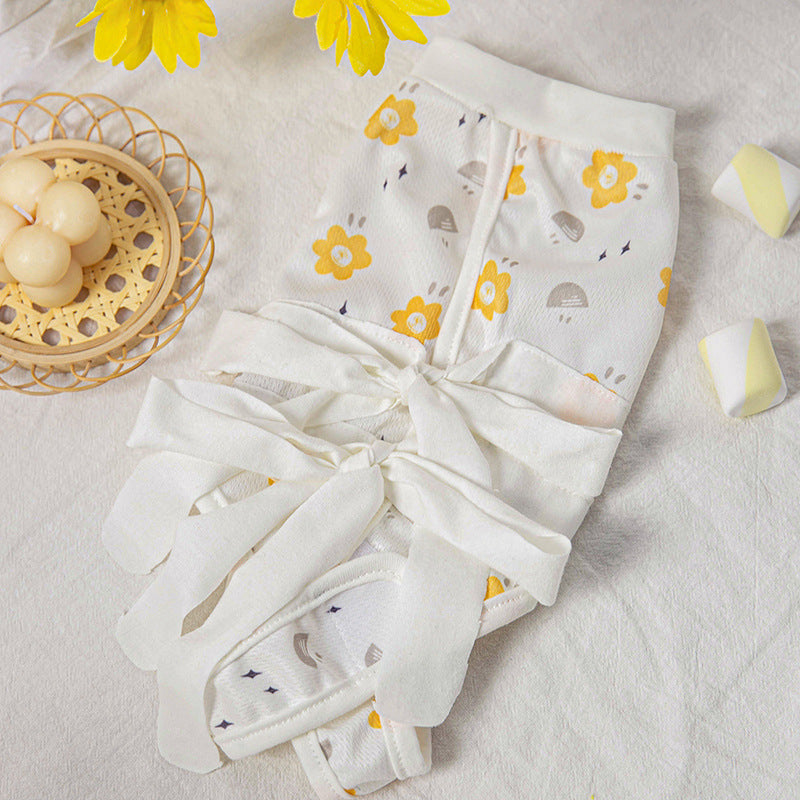Adjustable cat body suit with bow print, available in 2 colours, image 6