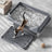 Extra Large Stainless Steel Cat Litter Box with Anti-Splash Cover