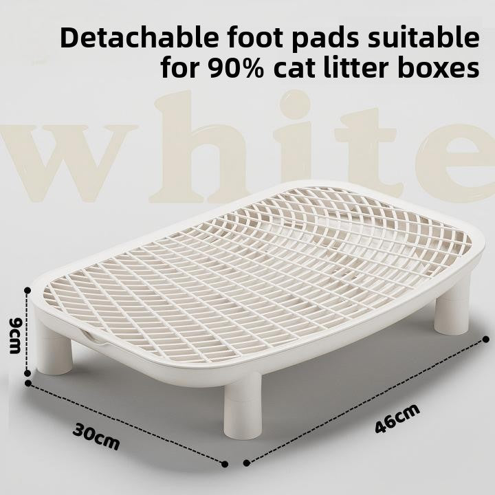 Double Layer Cat Litter Mat with Removable Feet and Anti-Splash
