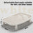 Double Layer Cat Litter Mat with Removable Feet and Anti-Splash