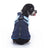 Reflective waterproof dog coat with lamb fleece lining in Orange and Grey, front view