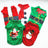 Christmas dog T-shirt in light polyester in Green Santa Claus, front view