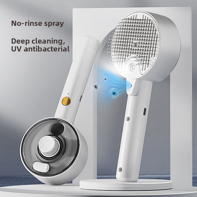 Steam Spray Grooming Comb for Cats and Dogs, Steel Pins