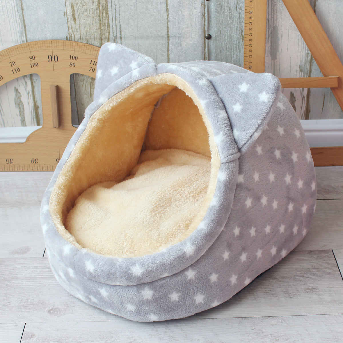 Enclosed Pet Kennel House with Soft Cushion for Dogs and Cats
