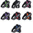 Reflective nylon vest dog harness in black for large dogs