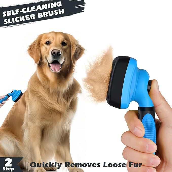 3-Piece Pet Grooming Comb Set with Massage Glove for Dogs and Cats