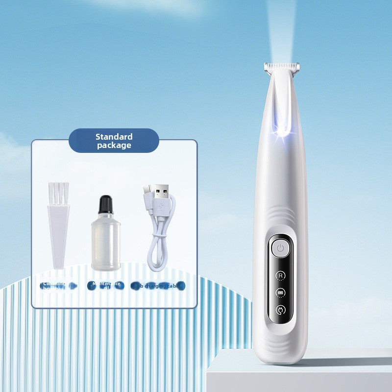 Waterproof Ceramic Blade Paw Trimmer with LED Light for Dogs and Cats