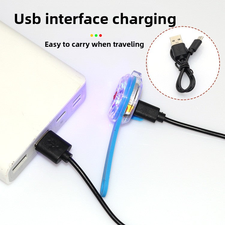 USB rechargeable LED pet collar light pendant glowing, product image 2