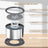Stainless Steel Floating Pet Bowl in 2.5L, 3.5L and 4.5L Sizes for Dogs and Cats