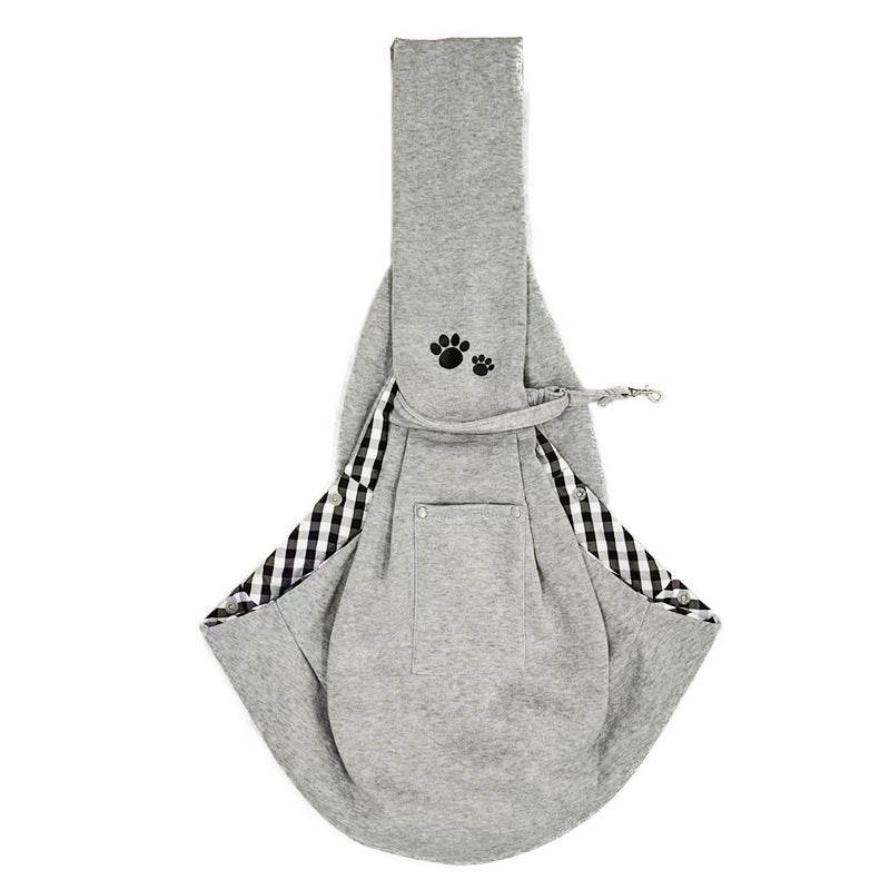Foldable pet carrier shoulder bag for cats, extra detail view