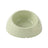 Slanted pet food bowl with stainless steel insert in light green, view 9