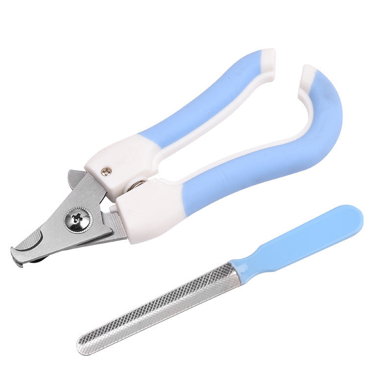 Pet Grooming Tool Set with Flea Comb, Nail Clippers and Scissors