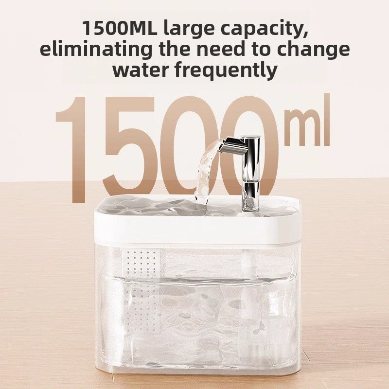 Automatic Pet Water Dispenser with Silent Pump and Sensor Refill for Cats and Small Dogs