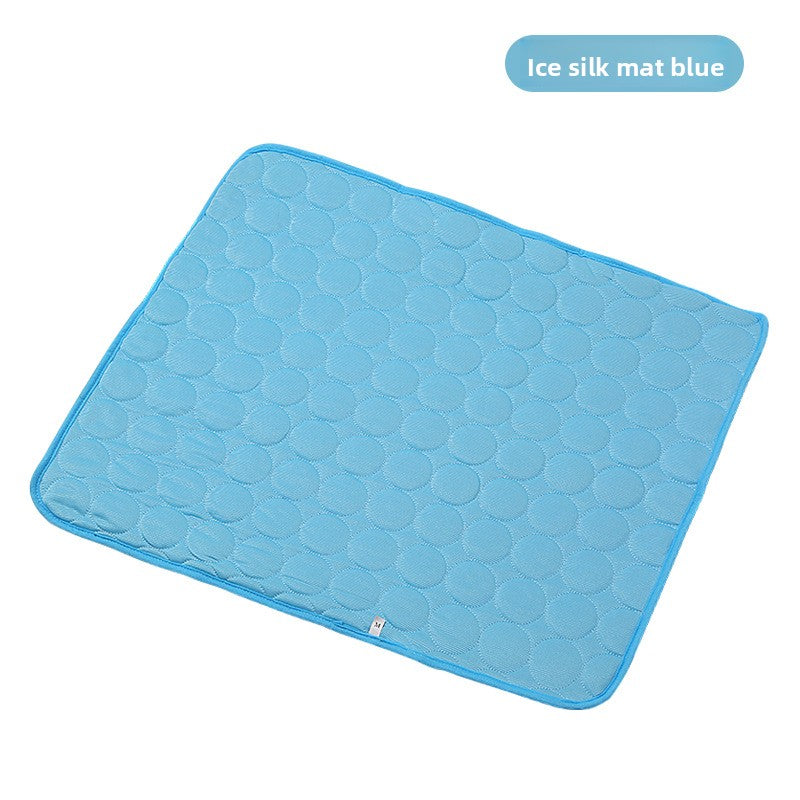 Ice silk pet cooling cushion in pink for cats and dogs, view 21
