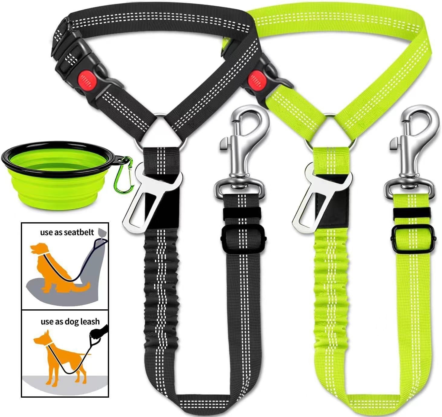 Shock-absorbing bungee lead for large dogs, ideal for everyday use