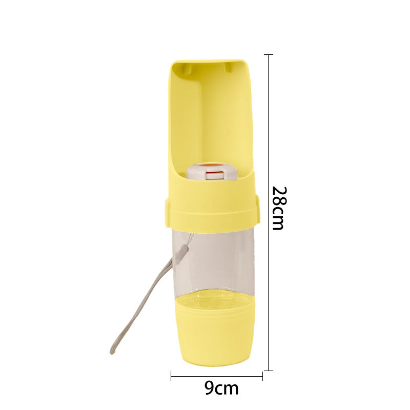 Outdoor Portable Pet Water Cup, 450ml Lightweight Travel Bowl with Removable Cup