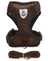 Adjustable reflective vest harness for dogs and cats in black, view 44