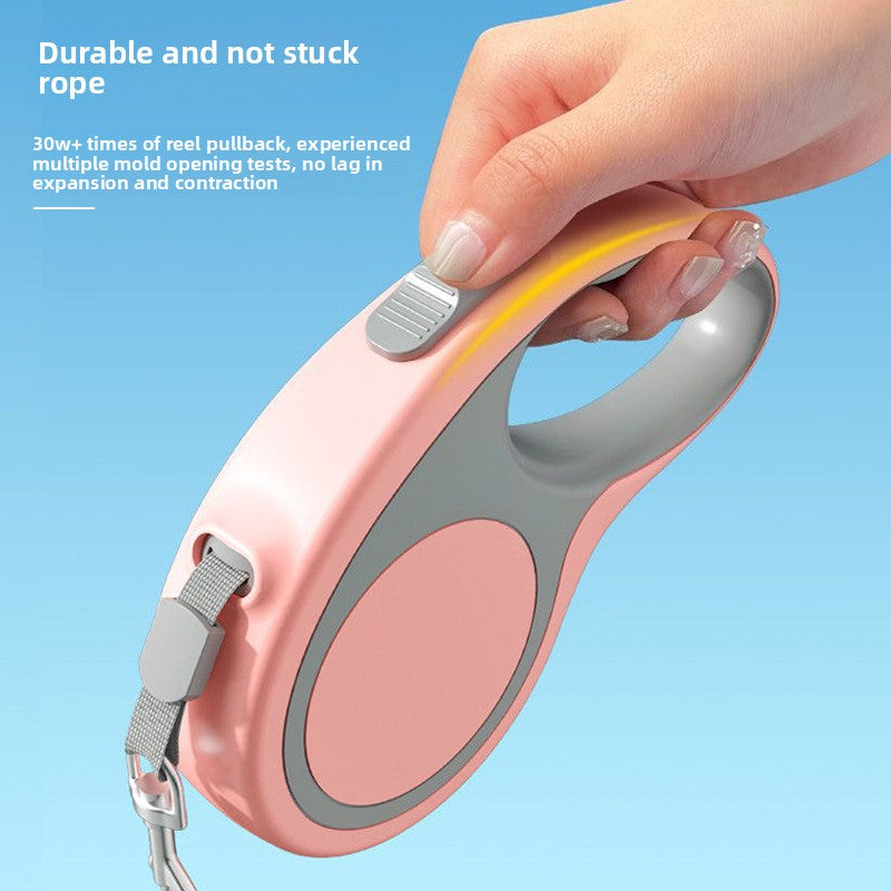 Two-tone retractable dog lead with chest harness, product image 3