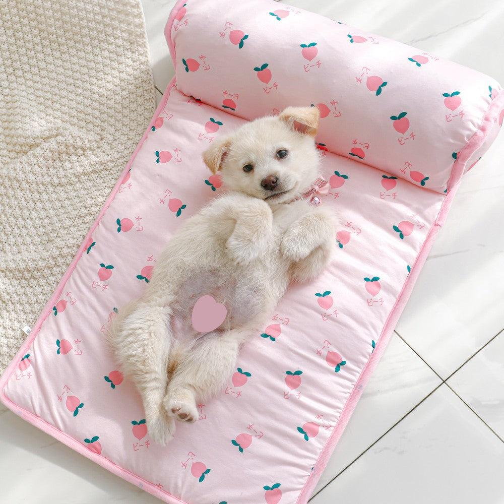 Ice silk pet cooling mat with built-in pillow, photo 3 of 15