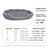 Soft suede oval pet bed with non-slip base, photo 23 of 25