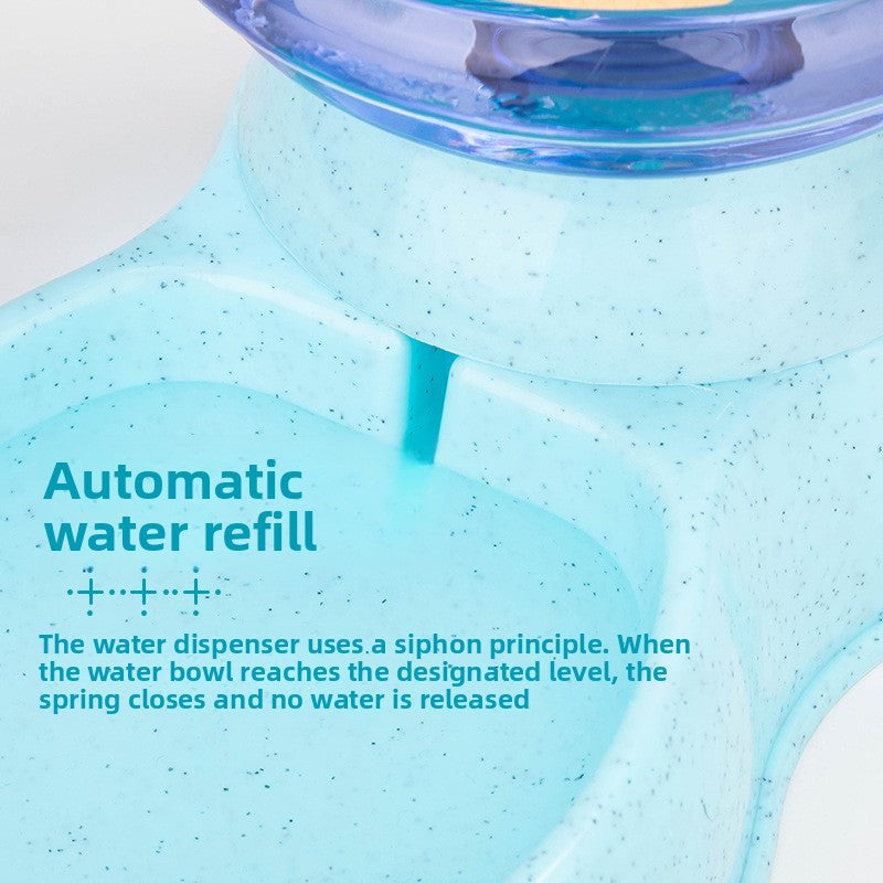 Automatic Pet Feeder and Water Drinker, Large Capacity Plastic Dispenser for Cats and Dogs