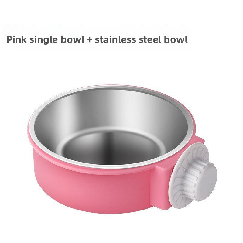 Slow feeder hanging bowl for cats and small dogs