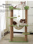 Two-tier oval sisal cat nest and climbing frame, alternative angle view