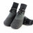 Waterproof anti-slip dog shoes with adjustable straps in Black, material detail