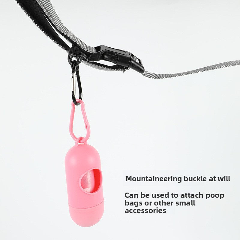 Adjustable hands-free dog lead with reflective stitching, ideal for everyday use