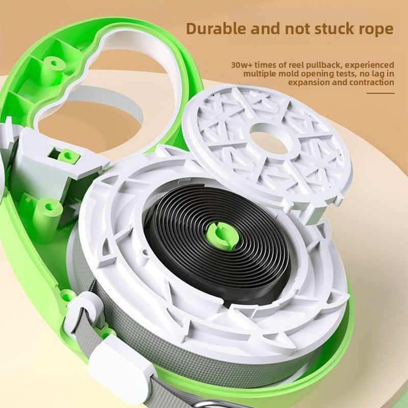 Two-tone retractable dog lead with chest harness, product image 2