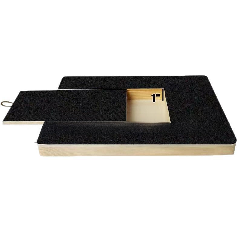 Wooden cat step and scratch board measuring 35 by 25cm