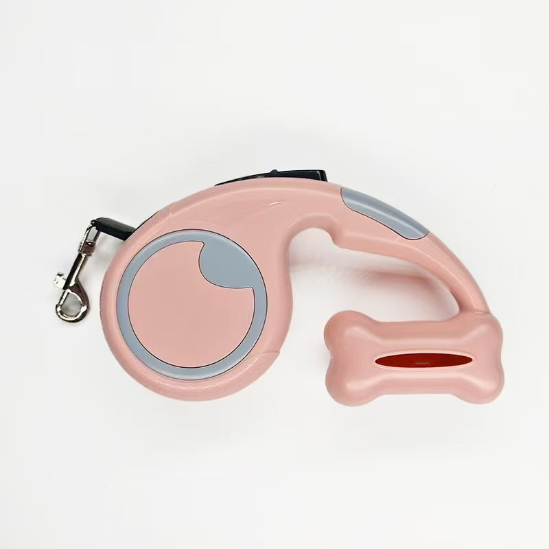Retractable dog lead with ergonomic handle, 2 sizes available