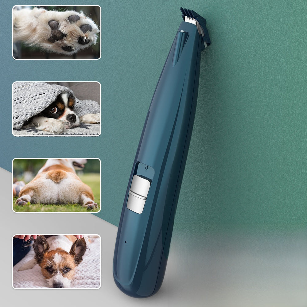 Ceramic Blade Pet Paw Trimmer with LED Light and Limit Comb