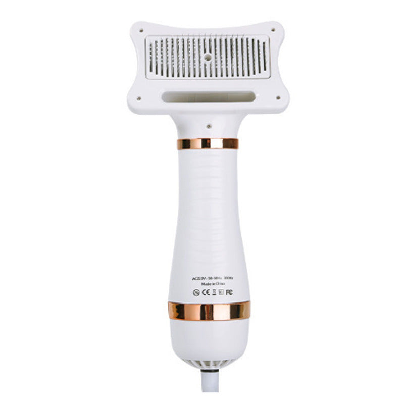 2-in-1 Pet Hair Dryer and Grooming Comb, Adjustable Heat Blower