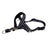 Adjustable nylon dog muzzle in orange with buckle strap