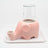 Ceramic Automatic Cat Water Dispenser with Elephant Design and Glass Bottle